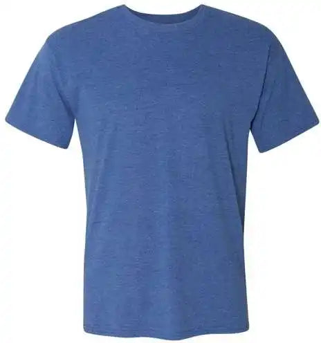 Hanes 42tb Perfect t Triblend Short Sleeve Shirt Royal