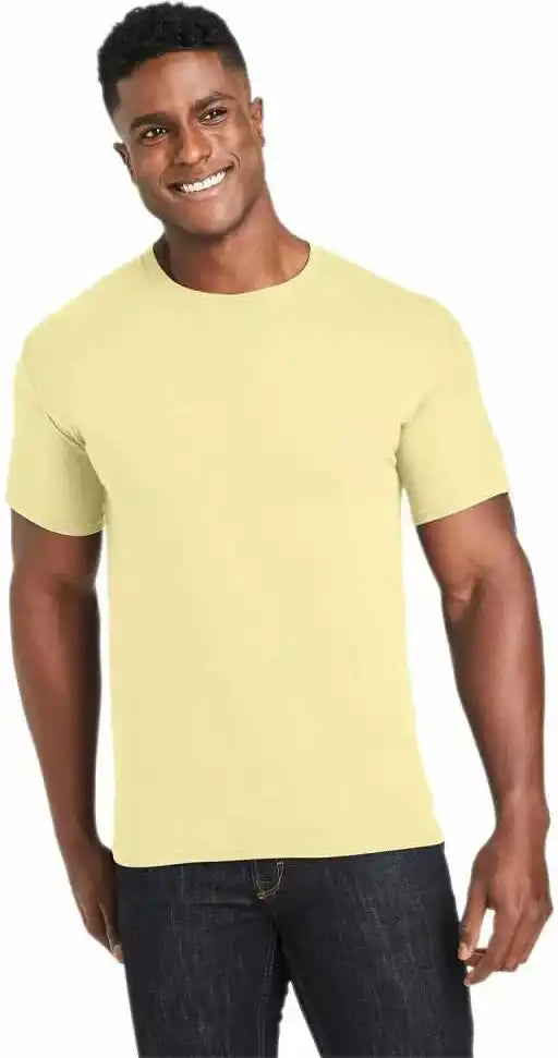 Hanes 42tb Perfect-t Triblend T-shirt - Lemon Meringue Heather