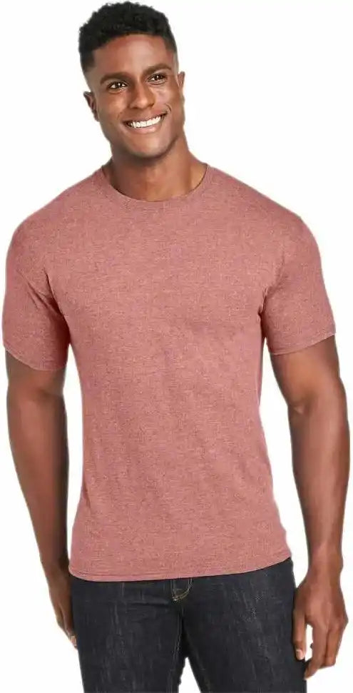 Hanes 42tb Perfect-t Triblend T-shirt - Mauve Heather