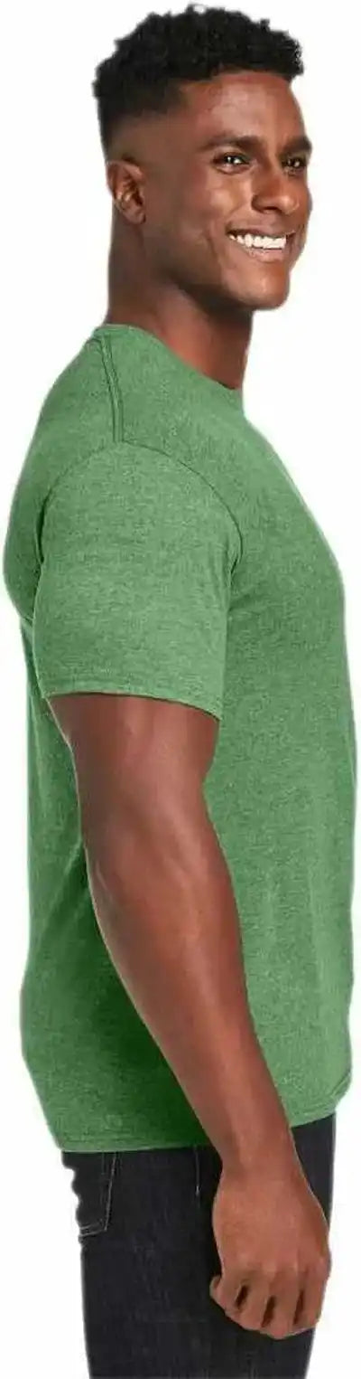 Hanes 42tb Perfect-t Triblend T-shirt - True Green Heather