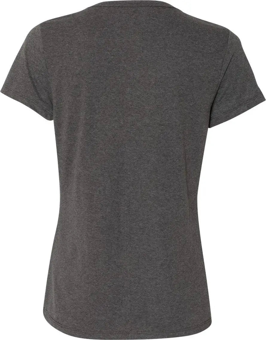 Hanes 42vt Perfect-t Women’s Triblend V-neck T-shirt - Slate - Ladies s