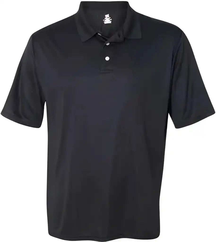 Hanes 4800 Cool Dri Polo Black