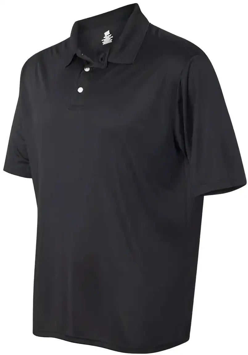 Hanes 4800 Cool Dri Polo Black