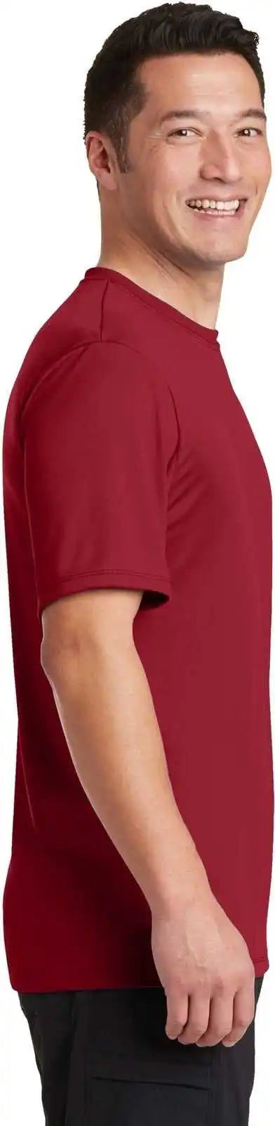Hanes 4820 Cool Dri Performance t Shirt Deep Red