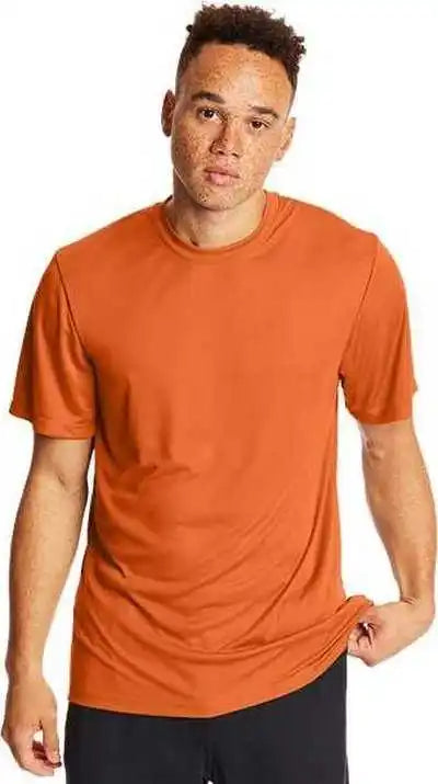 Hanes 4820 Cool Dri Performance t Shirt Safety Orange