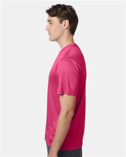 Hanes 4820h Cool Dri Performance T-shirt - 4820 - Wow Pink