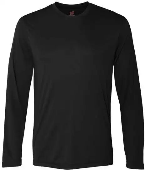 Hanes 482l Cool Dri Long Sleeve Performance t Shirt Black