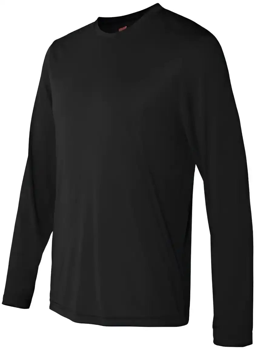 Hanes 482l Cool Dri Long Sleeve Performance t Shirt Black