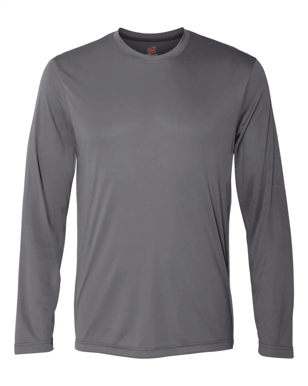 Hanes 482l Cool Dri® Long Sleeve Performance T-shirt - Graphite - Dark Gray / s
