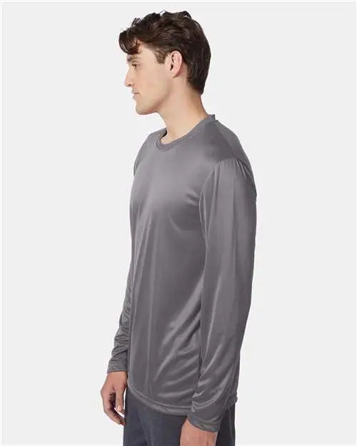 Hanes 482l Cool Dri® Long Sleeve Performance T-shirt - Graphite