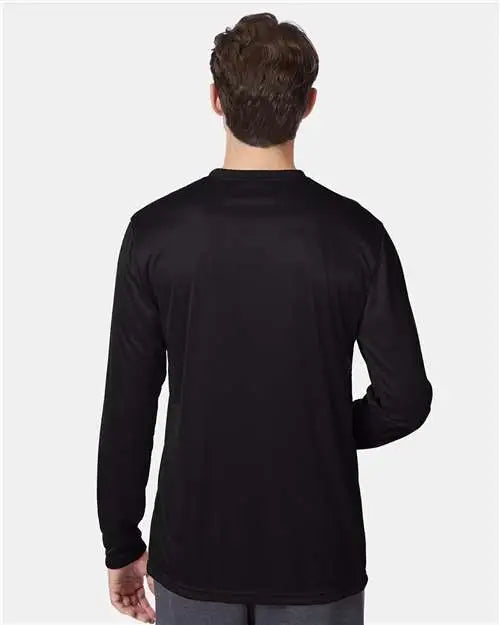 Hanes 482l Cool Driâ Long Sleeve Performance T-shirt - Black