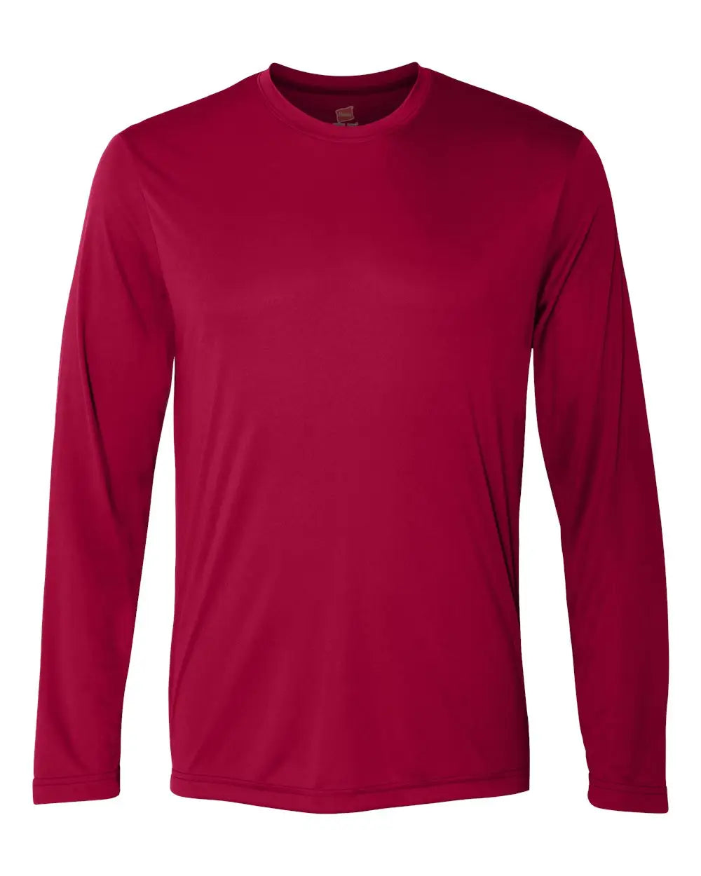 Hanes 482l Cool Driâ Long Sleeve Performance T-shirt - Deep Red