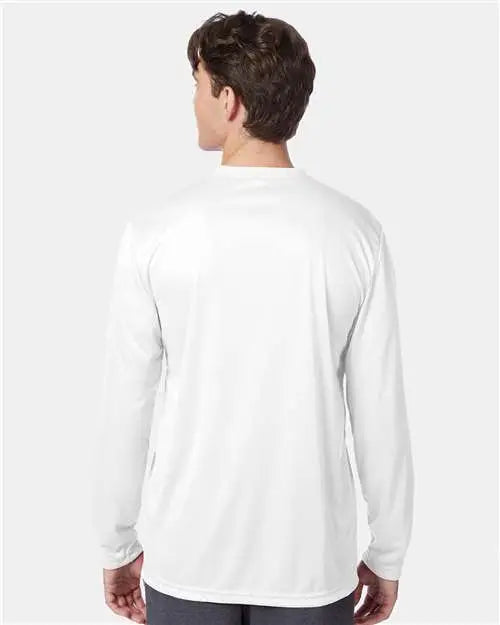 Hanes 482l Cool Driâ Long Sleeve Performance T-shirt - White