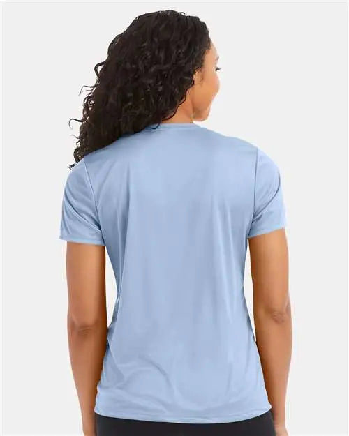 Hanes 4830 Cool Dri Women’s Performance T-shirt - Light Blue