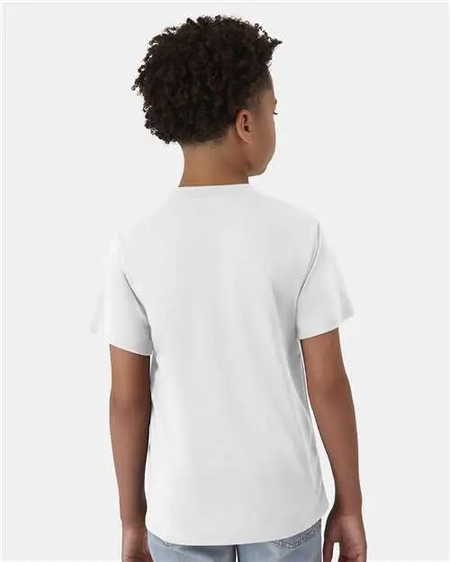 Hanes 484y Cool Dri Youth Cotton Touch T-shirt - White - Xs