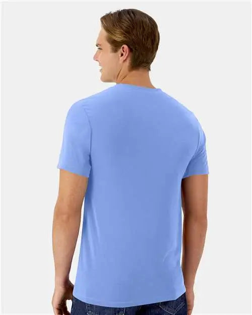 Hanes 4873 Cool Dri Cotton Touch T-shirt - Carolina Blue