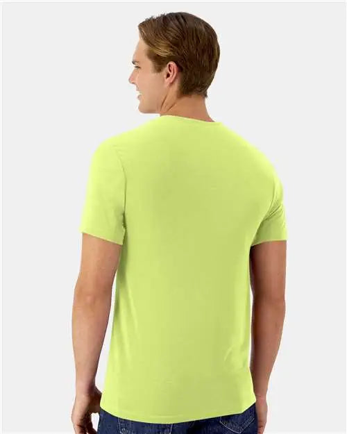 Hanes 4873 Cool Dri Cotton Touch T-shirt - Safety Green - Adult s