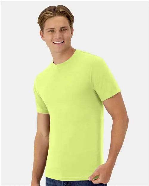 Hanes 4873 Cool Dri Cotton Touch T-shirt - Safety Green