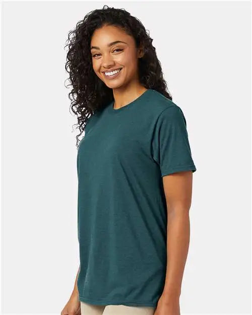 Hanes 4980 Perfect-t T-shirt - Jade Pine Heather