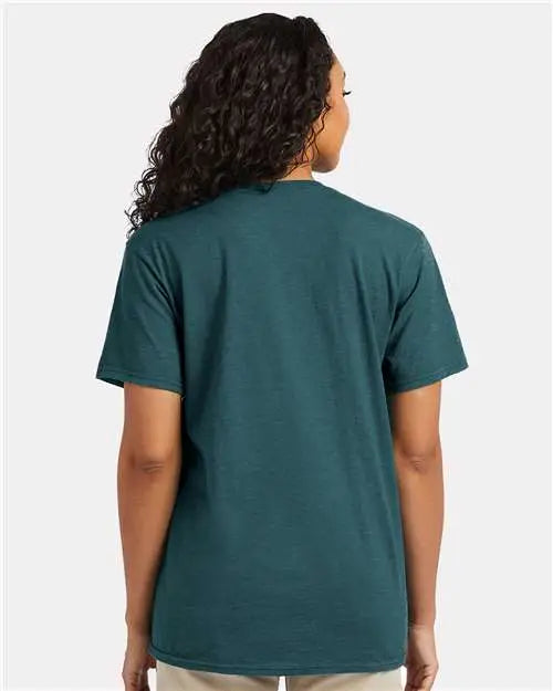 Hanes 4980 Perfect-t T-shirt - Jade Pine Heather