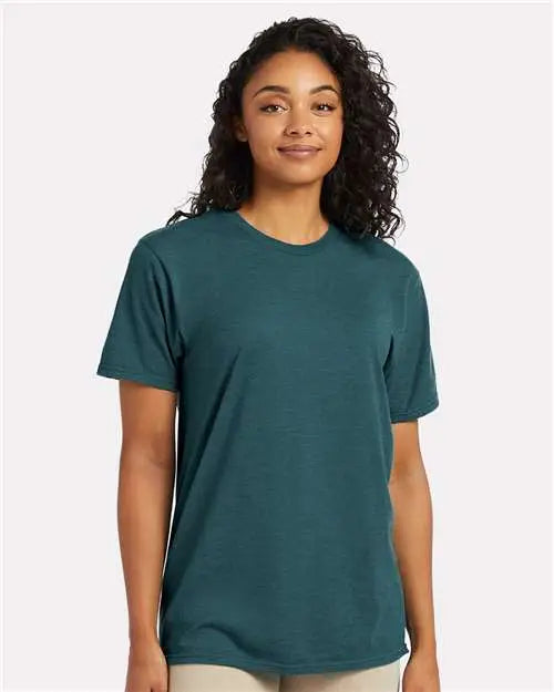 Hanes 4980 Perfect-t T-shirt - Jade Pine Heather