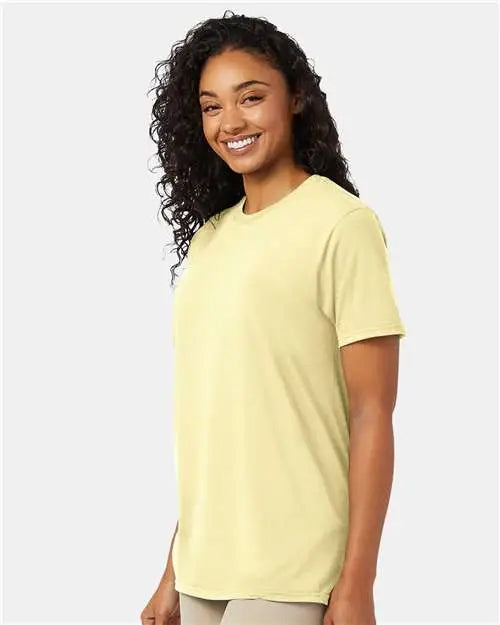 Hanes 4980 Perfect-t T-shirt - Lemon Meringue Heather