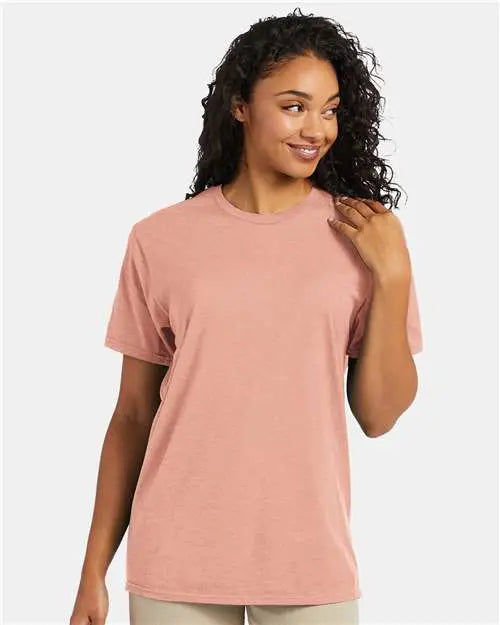 Hanes 4980 Perfect-t T-shirt - Marbled Cantaloupe