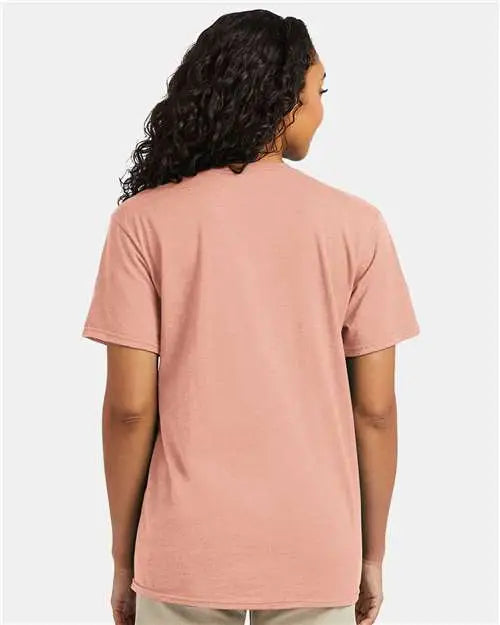 Hanes 4980 Perfect-t T-shirt - Marbled Cantaloupe