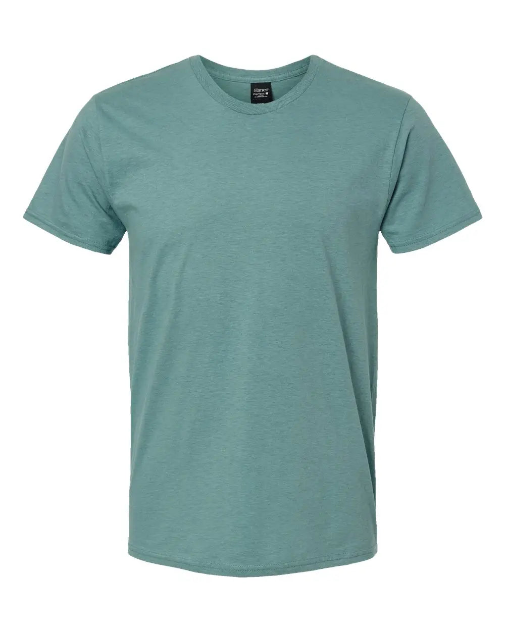 Hanes 4980 Perfect-t T-shirt - Marbled Green Clay