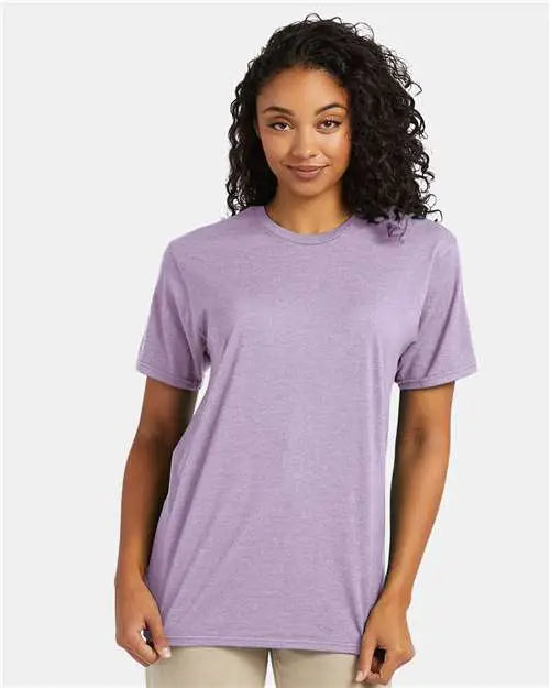 Hanes 4980 Perfect-t T-shirt - Marbled Pale Violet