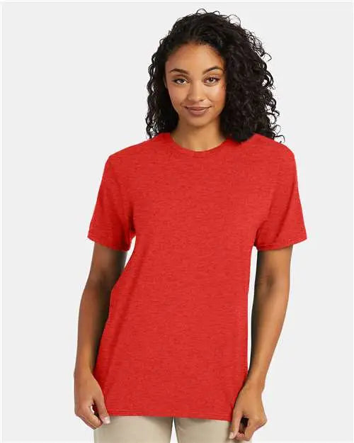 Hanes 4980 Perfect-t T-shirt - Poppy Red Heather