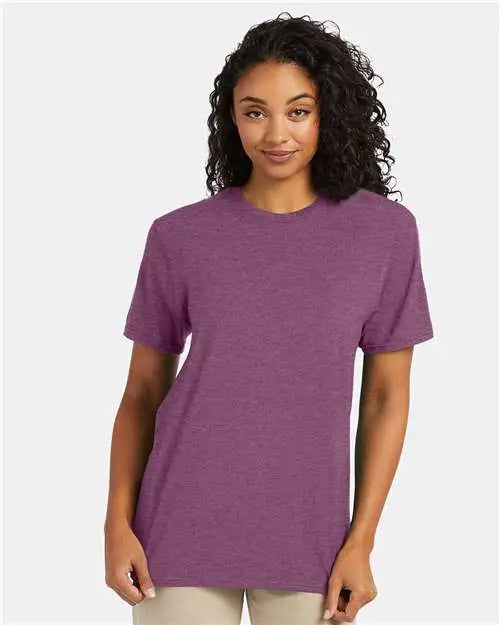 Hanes 4980 Perfect-t T-shirt - Purple Rain Heather