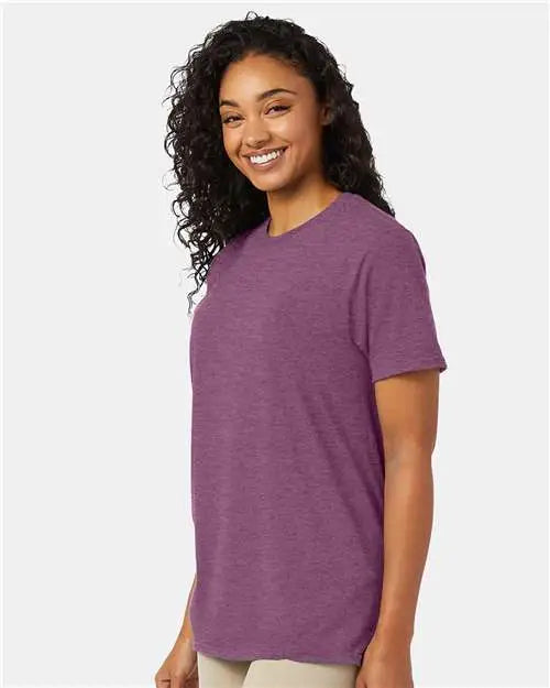 Hanes 4980 Perfect-t T-shirt - Purple Rain Heather
