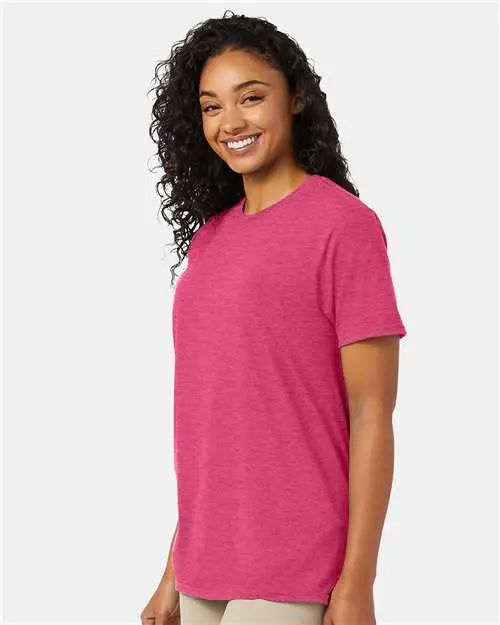 Hanes 4980 Perfect-t T-shirt - Wow Pink Heather