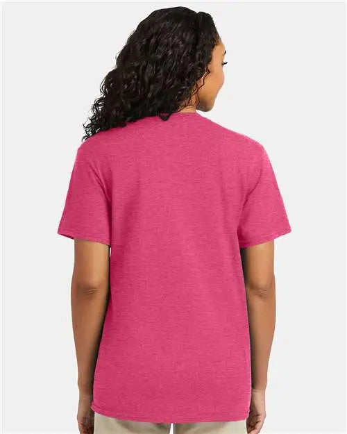Hanes 4980 Perfect-t T-shirt - Wow Pink Heather