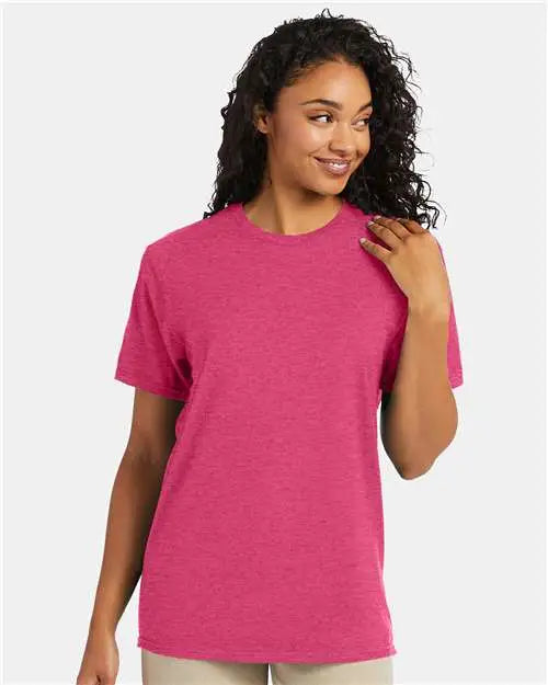 Hanes 4980 Perfect-t T-shirt - Wow Pink Heather