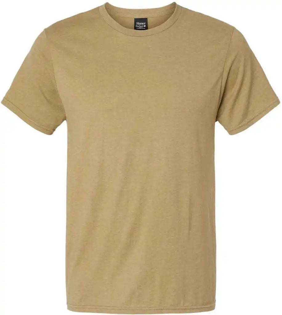 Hanes 4980 Perfect t Shirt Brown Sugar Heather