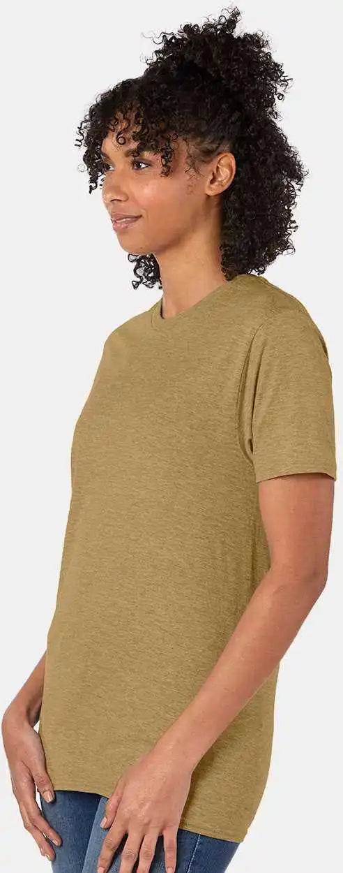 Hanes 4980 Perfect t Shirt Brown Sugar Heather