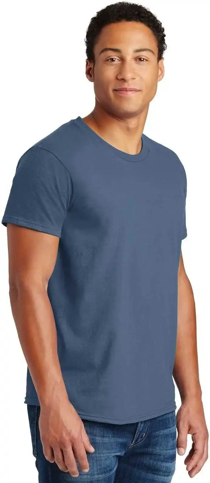 Hanes 4980 Perfect t Shirt Denim Blue