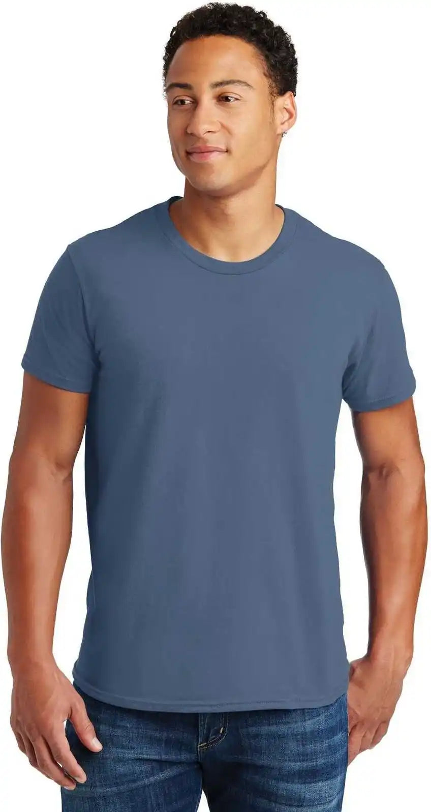 Hanes 4980 Perfect t Shirt Denim Blue