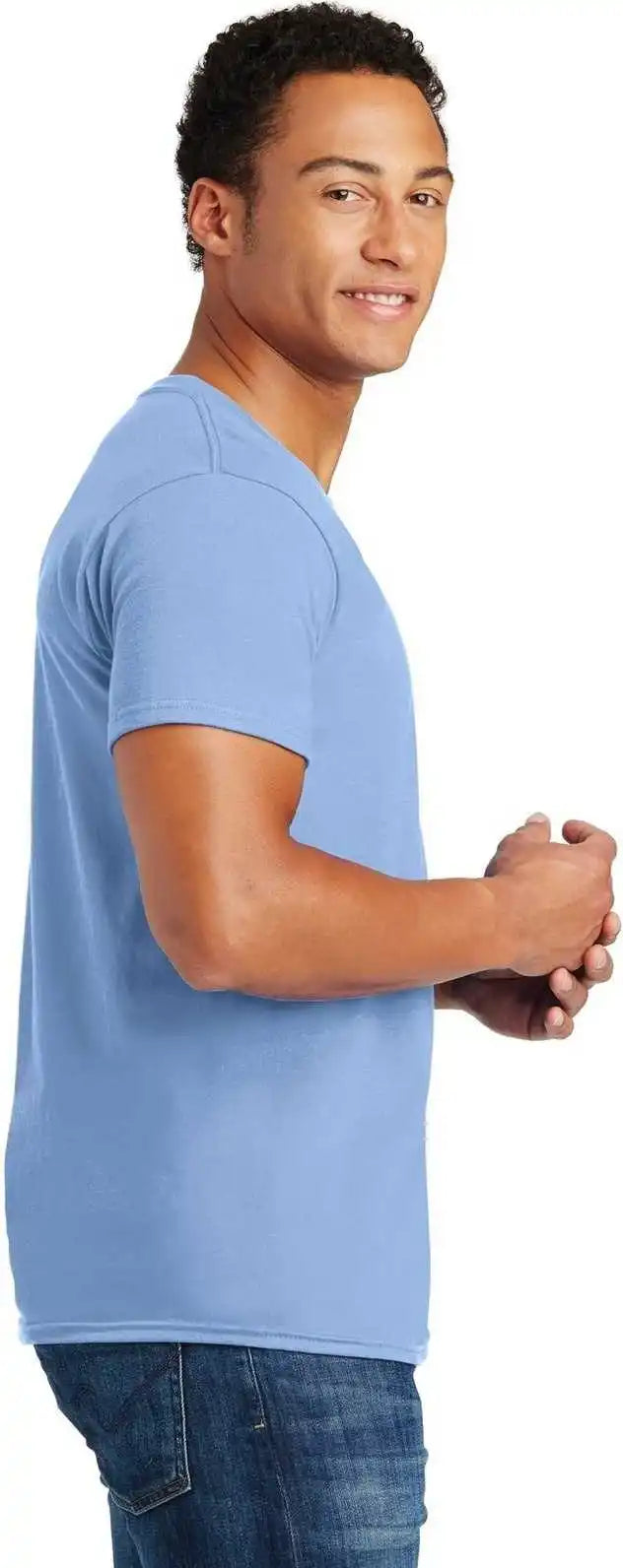 Hanes 4980 Perfect t Shirt Light Blue