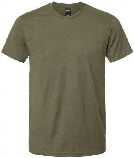 Hanes 4980 Perfect t Shirt Military Green Heather