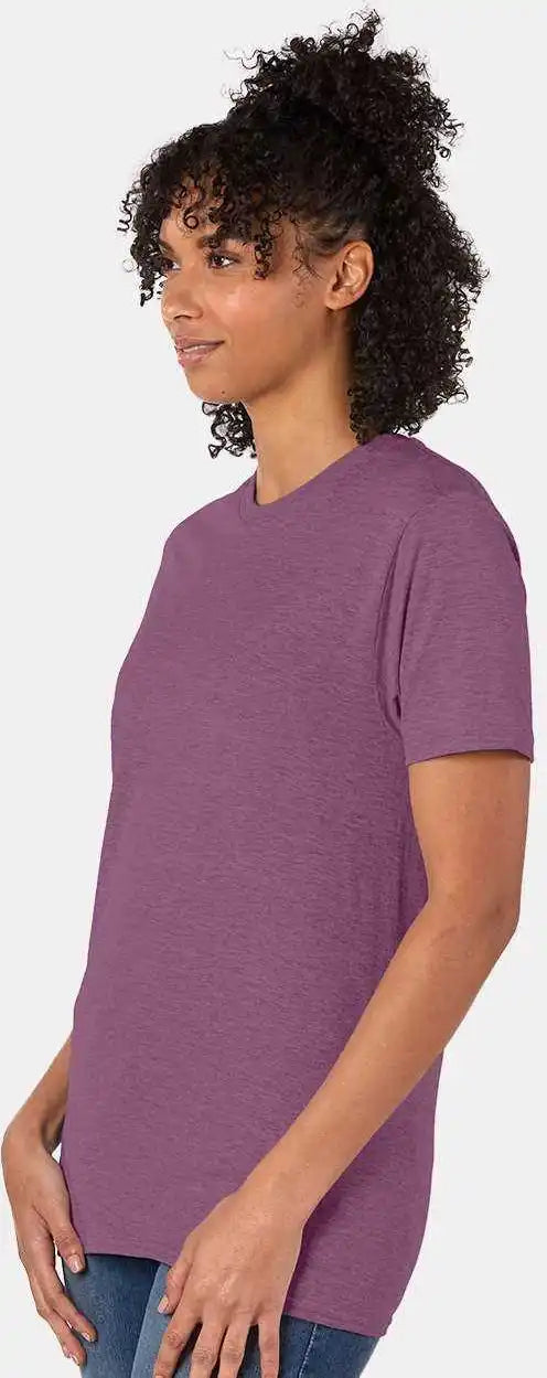 Hanes 4980 Perfect t Shirt Purple Rain Heather