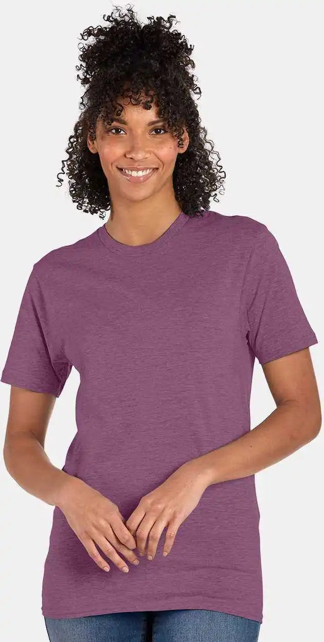 Hanes 4980 Perfect t Shirt Purple Rain Heather