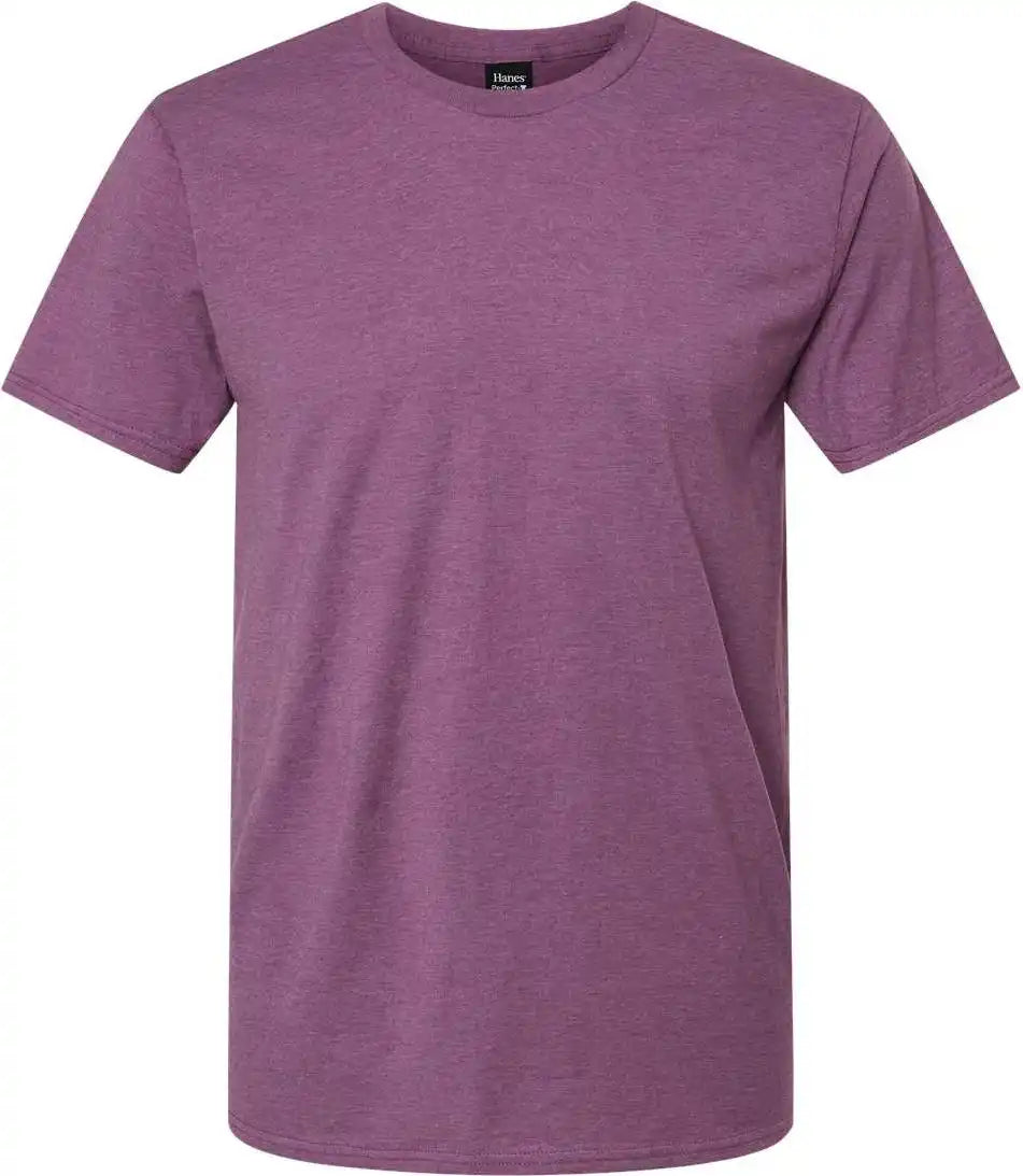 Hanes 4980 Perfect t Shirt Purple Rain Heather