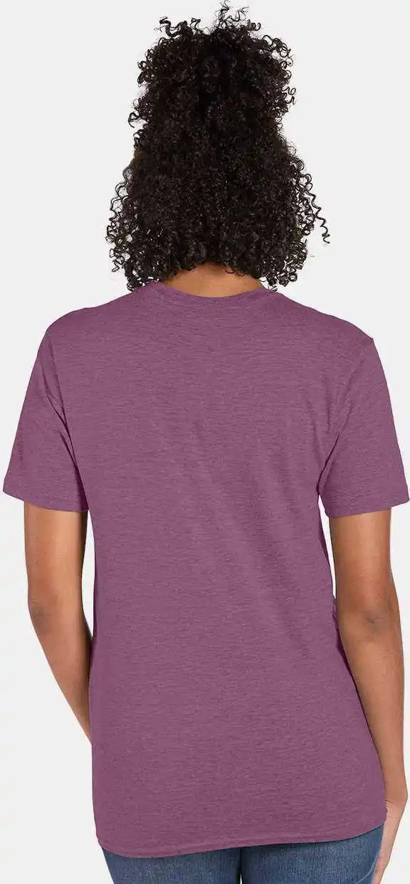 Hanes 4980 Perfect t Shirt Purple Rain Heather