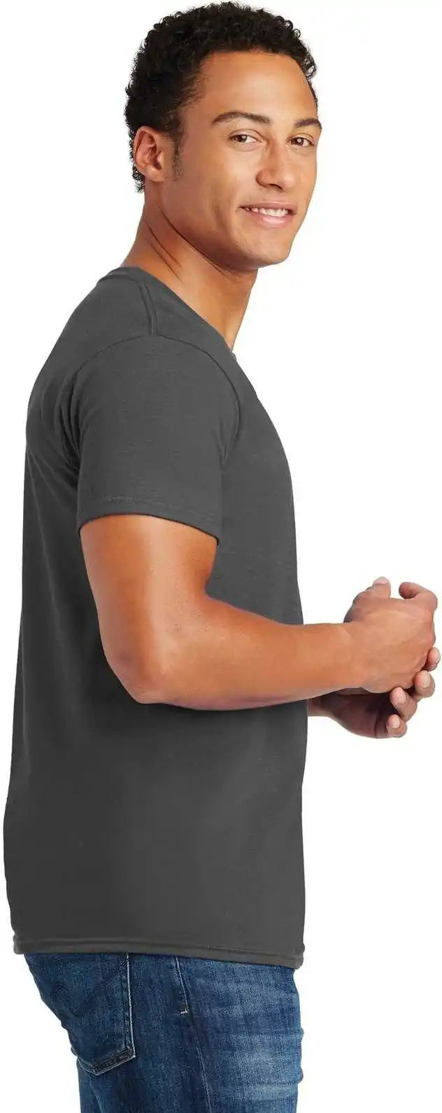 Hanes 4980 Perfect t Shirt Smoke Gray
