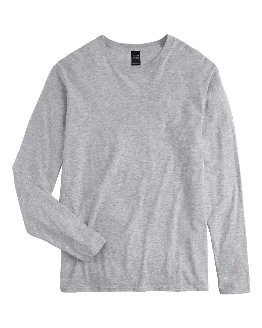 Hanes 498l Perfect-t Long Sleeve T-shirt - Light Steel - s
