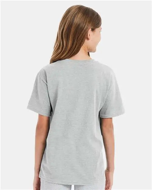 Hanes 498y Perfect-t Youth T-shirt - Ash
