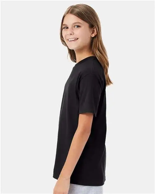 Hanes 498y Perfect-t Youth T-shirt - Black